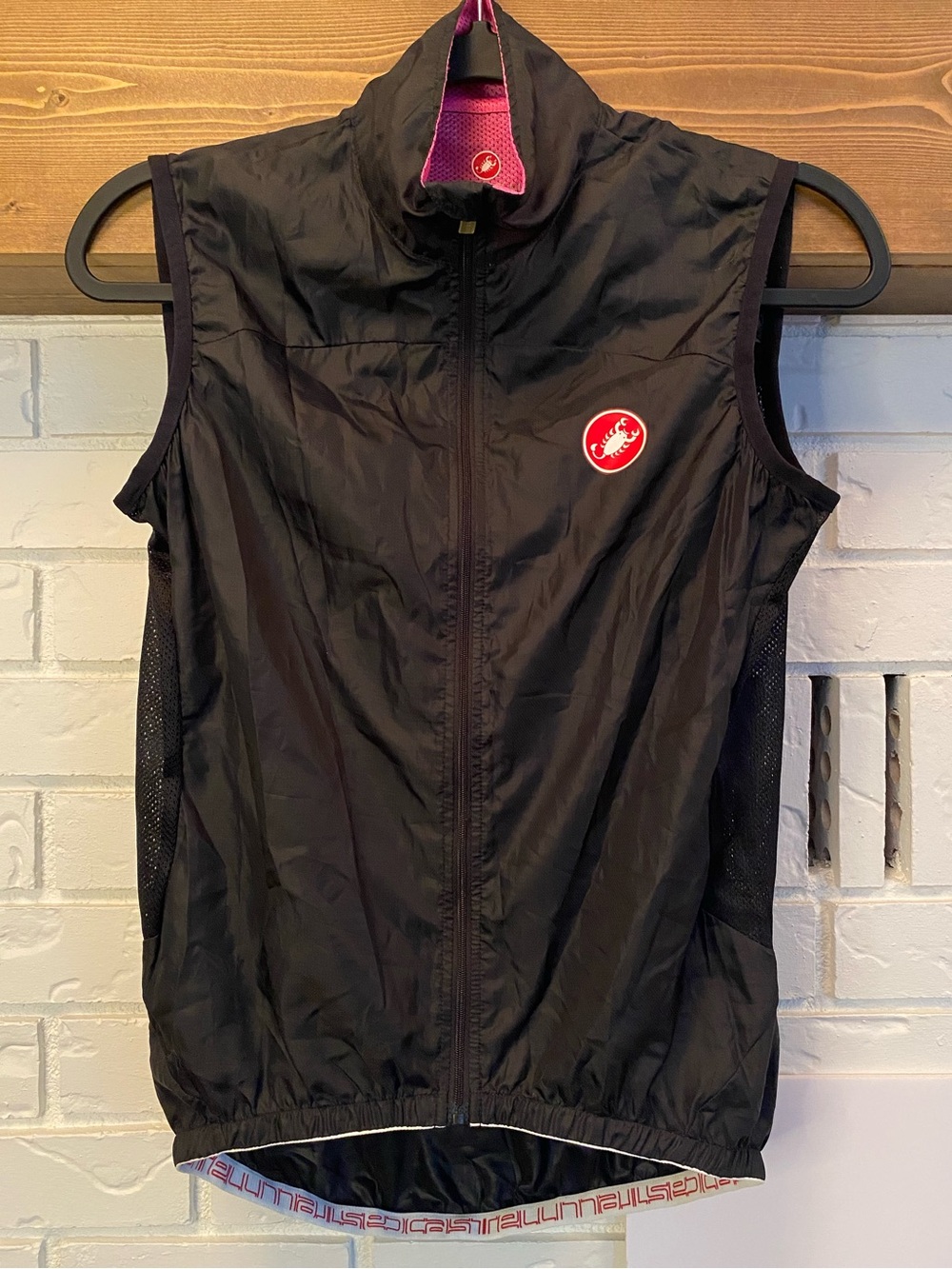 Castelli Squadra Vest Womens Size S Black Full Zip Lighweight Cycling Gear